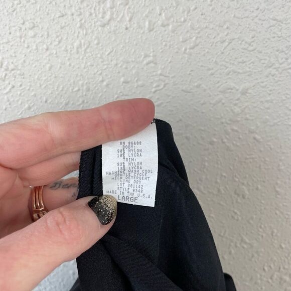 NWT Go Figure Womens Blue Lingerie Lace Trimmed Garment Skim Leg Leggings Size L - Picture 7 of 8